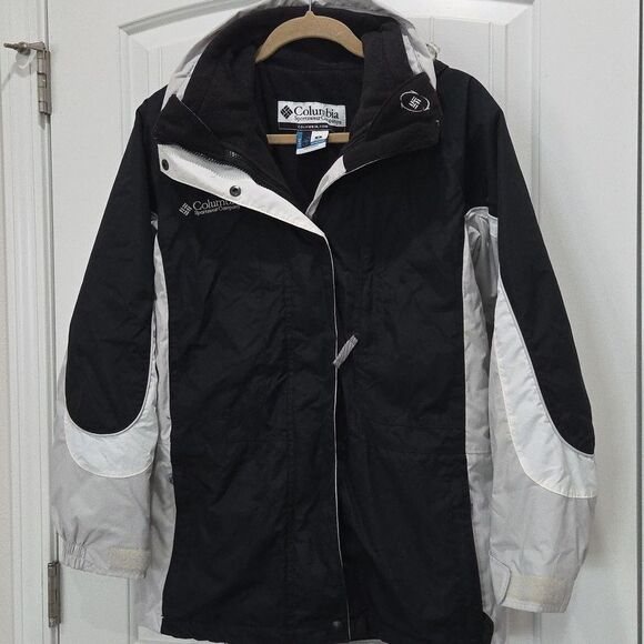 Columbia‎ Womans Interchange Black/ White Ski Jacket, Size Small - Picture 1 of 10